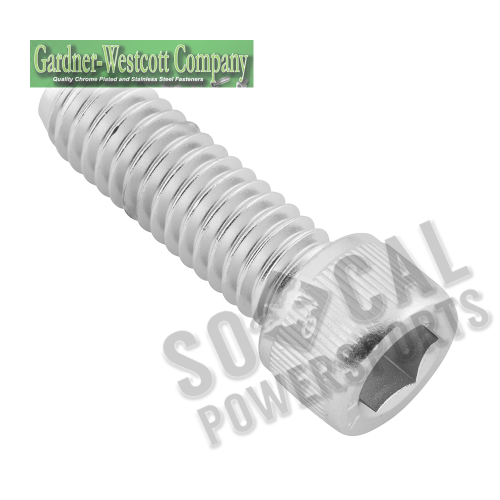 Gardner-Westcott - Gardner-Westcott Chrome Allen Bolts - Coarse Thread 5/16in.-18 x 1in. - H-D#2708 - 12280