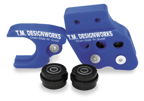 T.M. Designworks - T.M. Designworks Chain Slide-N-Guide Kit for Aftermarket Arms - Blue - YCP-75K-BU