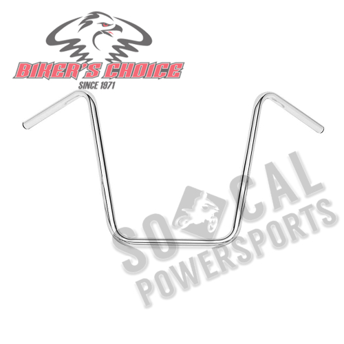 Bikers Choice - Bikers Choice 1in. Hi-Boy Custom V-Twin Handlebar - Standard - Chrome - 400206