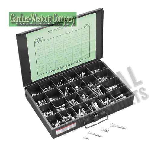 Gardner-Westcott - Gardner-Westcott Chrome Allen Bolt Assortments - Coarse Thread - 24-CA