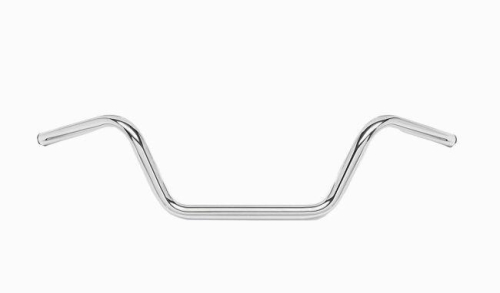 Bikers Choice - Bikers Choice 1in. Low Buckhorn Custom V-Twin Handlebar - Dimpled - Chrome - 400207