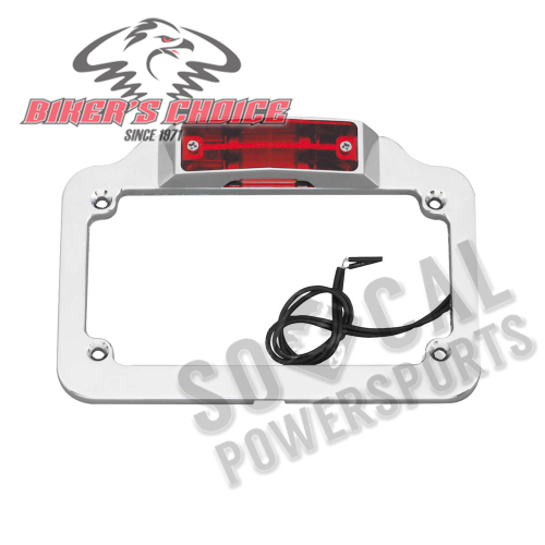 Bikers Choice - Bikers Choice Twin Light License Plate Frame - 75297