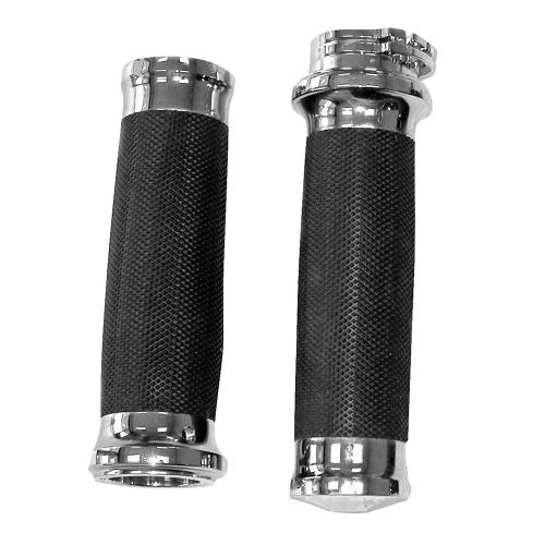 Bikers Choice - Bikers Choice Tornado Grips - Chrome - 351120