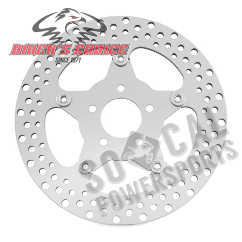 Bikers Choice - Bikers Choice Stainless Steel Mirror Brake Rotor - 144138