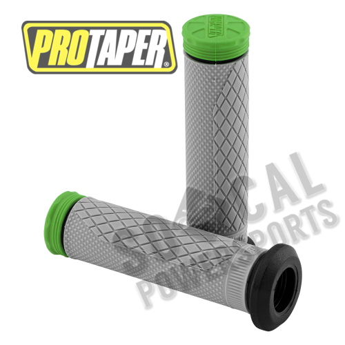 ProTaper - ProTaper Tri-Density Full Waffle Grips - Green - ATV - 024881