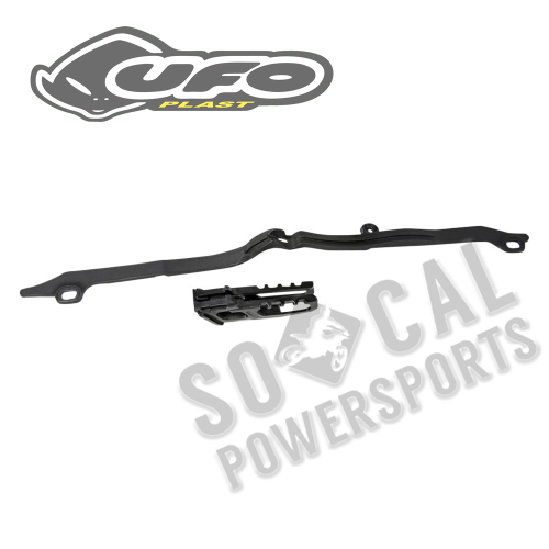 UFO Plastics - UFO Plastics Chain Guide and Swingarm Slider Kit - Black - HO04645-001