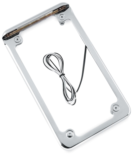 Radiantz - Radiantz License Plate Frame - 3 7/8in. LED Illuminator - Chrome - 8201-55
