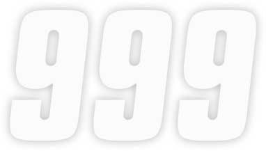 Factory Effex - Factory Effex Factory Number 4in. - No.9 - White - 08-90019