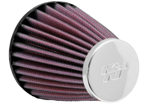 K&N Engineering - K&N Engineering Universal Round Tapered Air Filter - Chrome End Cap - RC-1200