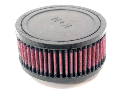 K&N Engineering - K&N Engineering Universal Round Straight Air Filter - Rubber End Cap - RU-0650