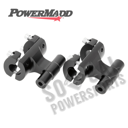 Powermadd - Powermadd Power Riser 325 Pivoting Riser - 7/8in. Clamps to 1-1/8in. Bars - PM15421