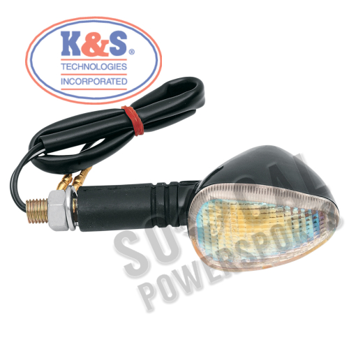 K&S Technologies - K&S Technologies Compact Flexible Marker Lights - Black/Rainbow Dual Filament - 25-8407