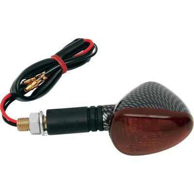 K&S Technologies - K&S Technologies Compact Flexible Marker Lights - Carbon Fiber/Smoke Dual Filament - 25-8416