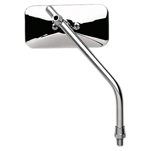 Emgo - Emgo Universal Rectangular Mirror - Classic Chopper - Die-Cast - 10mm Thread - Either - 20-34824