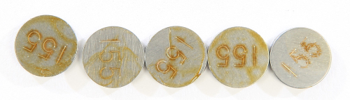 K&L Supply - K&L Supply 9.50mm Valve Shim Refill (5 pack) - 1.55mm - 13-6803