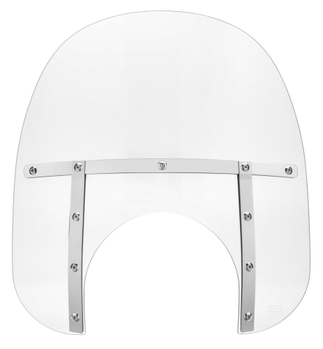 Memphis Shades - Memphis Shades Memphis Fats Windshield (11in. Cutout) - 15in. - Clear - MEM6710