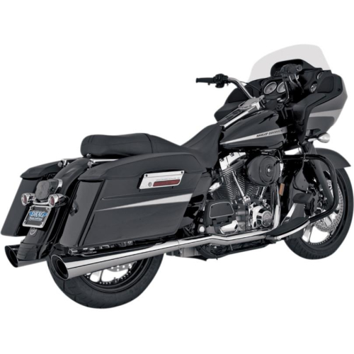 Vance & Hines - Vance & Hines Tapered Slash-Cut Slip-Ons - Chrome - 16741