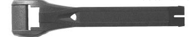 Gaerne - Gaerne SG10/SG12 React Boot Straps - Black - Long - 4645-001 LONG STRAP BLACK