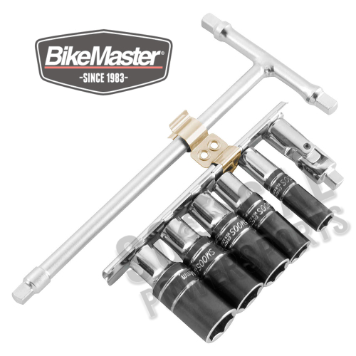 BikeMaster - BikeMaster 1/4in. T-Handle Wrench with Sockets and Swivel - Metric - 19-2035