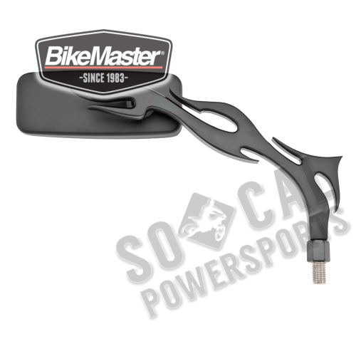 BikeMaster - BikeMaster Wideview Flame Mirror - Black - KS-A34B