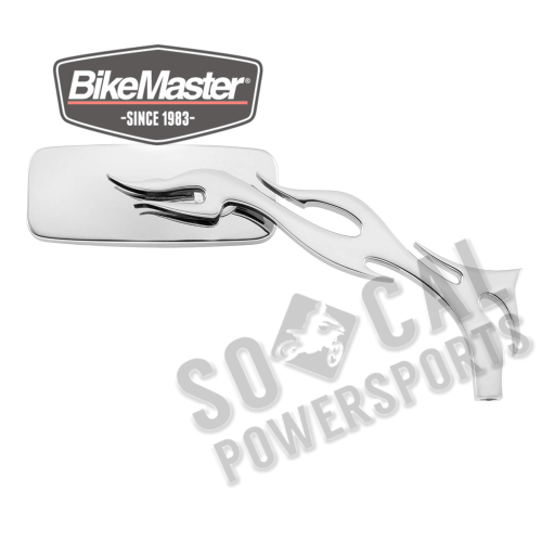 BikeMaster - BikeMaster Wideview Flame Mirror - Chrome - KS-A34