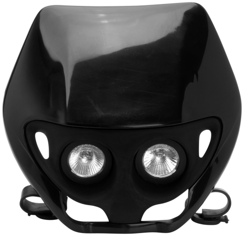 UFO Plastics - UFO Plastics Twins Headlight - Black - PF01688001