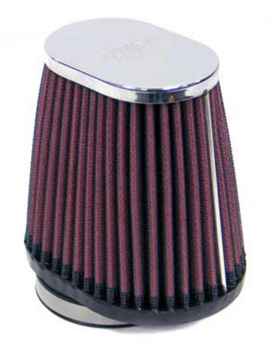K&N Engineering - K&N Engineering Universal Oval Air Filter - Chrome End Cap - RC-2900