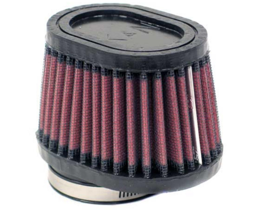 K&N Engineering - K&N Engineering Universal Oval Air Filter - Rubber End Cap - RU-3000