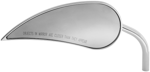 Arlen Ness - Arlen Ness Micro Die-Cast Rad III Teardrop Right Mirror - Chrome - 13-073