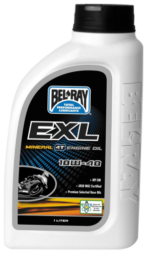 Bel-Ray - Bel-Ray EXL Mineral 4T Engine Oil - 20W50 - 1L. - 93420-BT1LP