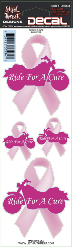 Lethal Threat - Lethal Threat Ride For A Cure Decal - LT00534