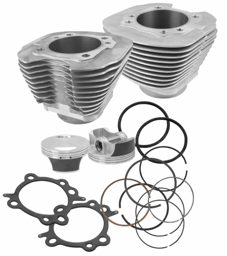 S&S Cycle - S&S Cycle 97in. Big Bore Kit - Silver Powder-Coated - 106-5974