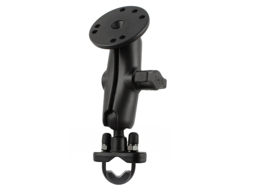 RAM Mounts - RAM Mounts RAM Handlebar Rail Mount with Zinc Coated U-Bolt Base & Round Base Adapter with AMPs Hole Pattern - RAM-B-149Z-202