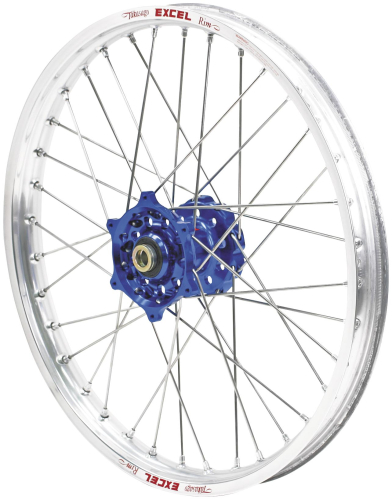QTM/Brembo Offroad/ATV - QTM/Brembo Offroad/ATV Complete Front Wheel - Black Talon Hub/Silver Excel Takasago Rim - 1.60x21 - 56-3131BS