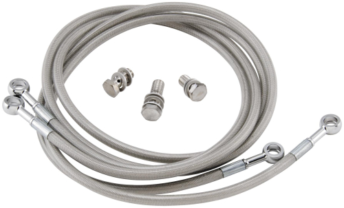 Streamline - Streamline Universal Rear Brake Line Kit - Smoke - 18in. - UNIV-R-18-SM