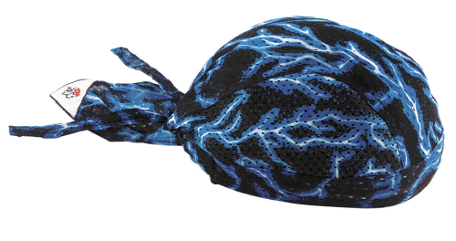 Zan Headgear - Zan Headgear Vented Flydanna - ZX226 - Blue Lightning - OSFM
