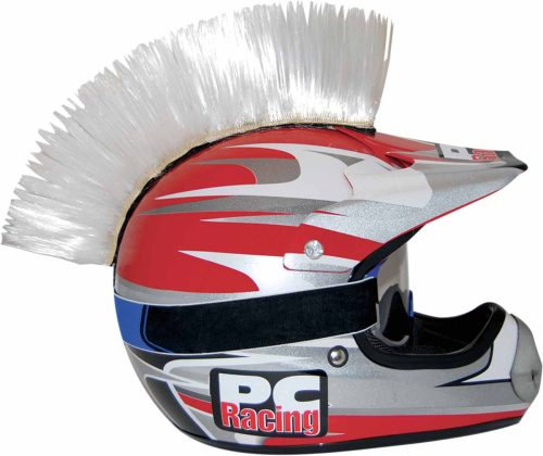 PC Racing - PC Racing Helmet Mohawk - White - PCHMWHITE