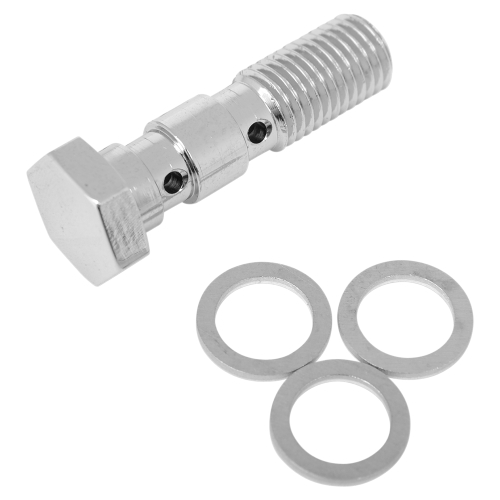 Russell - Russell Cycleflex Universal Brake Line Fitting - 10mm x 1.25 Double-Banjo Bolt - R40508C