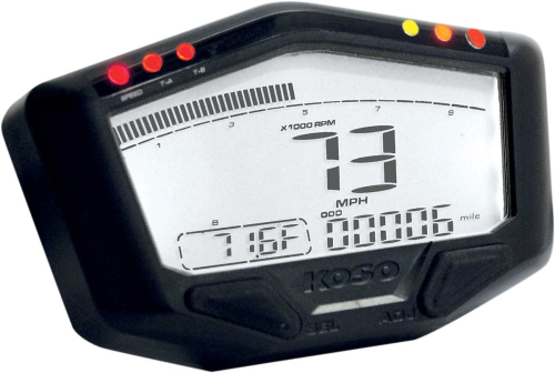 Koso North America - Koso North America DB-02R Street/Race Speedometer - BA022W10