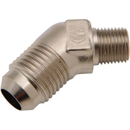 Russell - Russell -6 AN 1/8in. NPT 45 Degree Flare to Pipe Adapter - Endura - R60101