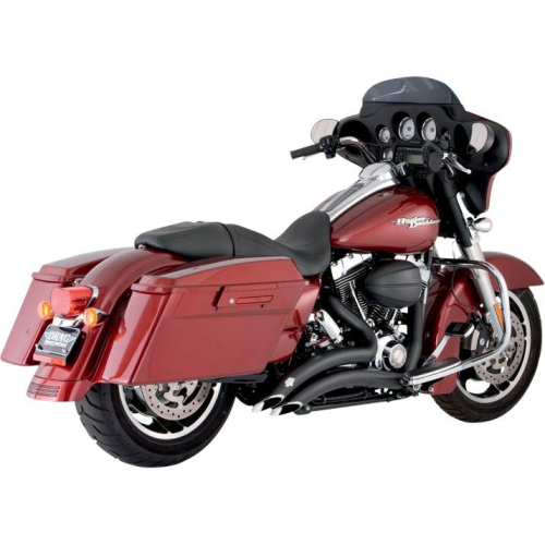 Vance & Hines - Vance & Hines Big Radius 2-Into-2 Exhaust System - Black - 46047