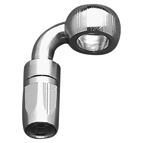 Russell - Russell Pro System I Chrome 90deg. Banjo Fitting - 3/8in./10mm - R4394C