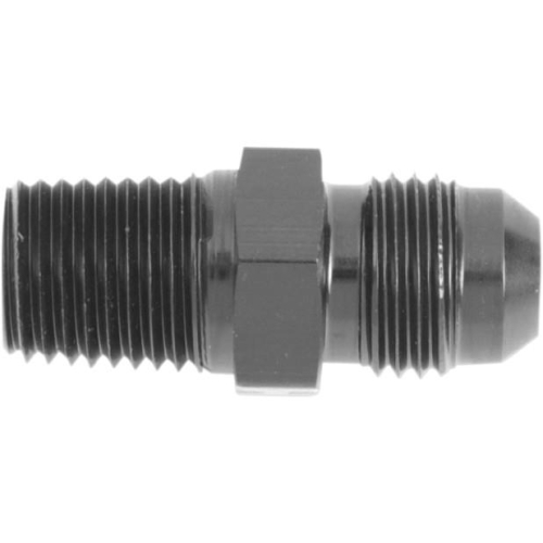 Russell - Russell -6 AN 1/8in. NPT Straight Flare to Pipe Adapter - Black - R60453B