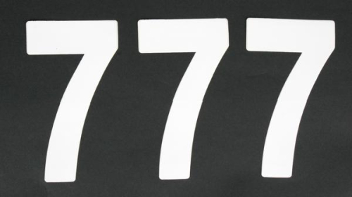 Factory Effex - Factory Effex Standard Number 6in. - No.7 - Black - FX02-4457