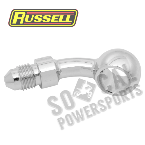 Russell - Russell Cycleflex Universal Brake Line Fitting - 12mm Banjo x #3 Male 35 Degrees - R4053C