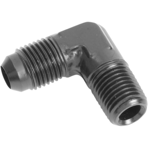 Russell - Russell -6 AN 1/4in. NPT 90 Degree Flare to Pipe Adapter - Black - R60823B