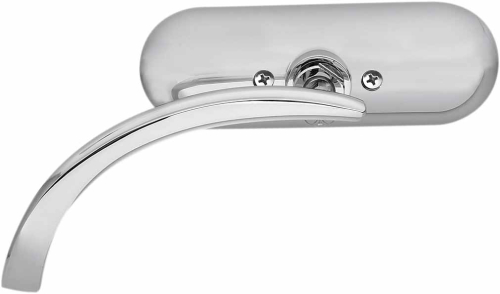 Arlen Ness - Arlen Ness Micro Die-Cast Mini Oval Mirror - Left - Chrome - 13-406