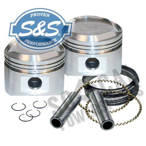 S&S Cycle - S&S Cycle Forged Piston Kit for 89ci. Stroker Kit - Standard Bore 3 1/2in. - .010in. Oversized - 92-2047