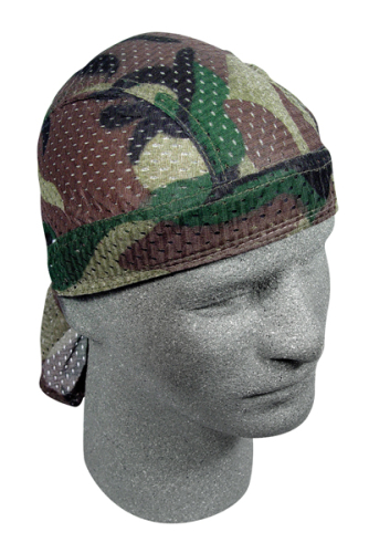 Zan Headgear - Zan Headgear Vented Flydanna - ZX118 - Woodland Camo - OSFM