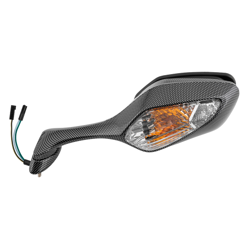 BikeMaster - BikeMaster OEM Replacement Mirror - Left - Carbon Fiber - MH028LCBN